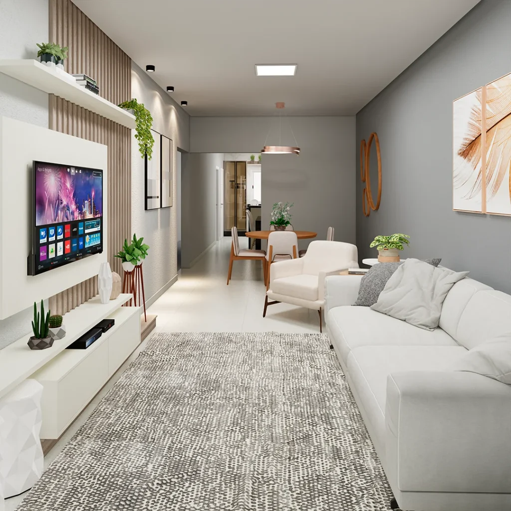 Salas e Áreas Sociais: Onde a Vida Acontece