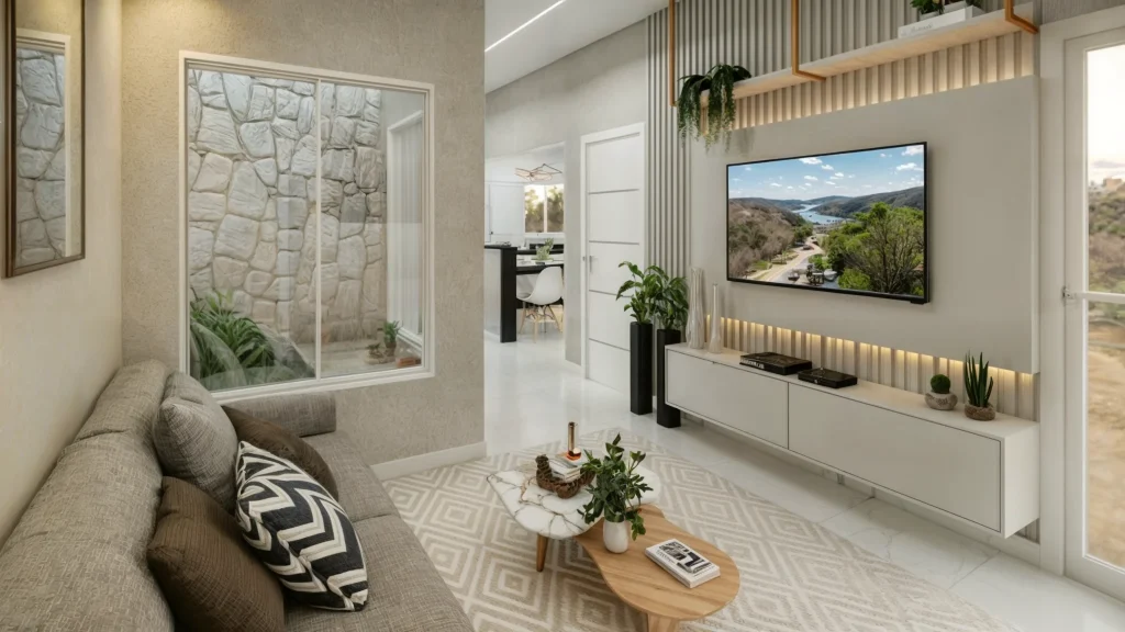 Salas e Áreas Sociais: Onde a Vida Acontece